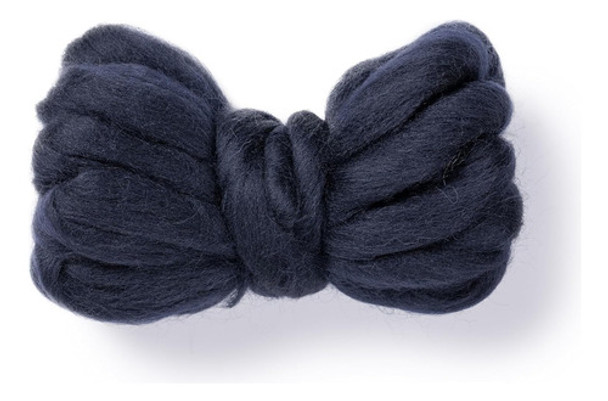Lana Natural Para Needle Felting, 57gr, Azul Marino 0