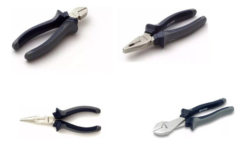 Kit X4 Pinzas Haus Alicate Universal Media Caña Bremen 0