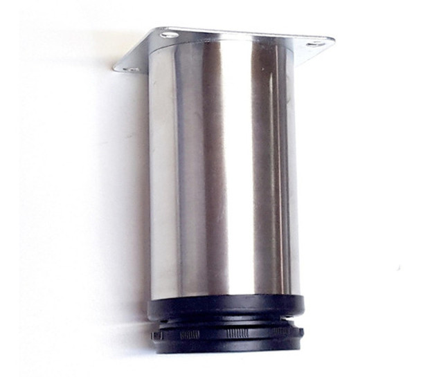 Pata Para Mueble Sofa 8cm 10 Unid Regulable Cepilladas Inox. 0