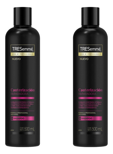 Pack Shampoo Tresemmé Cauterización Reparadora 500 Ml 0