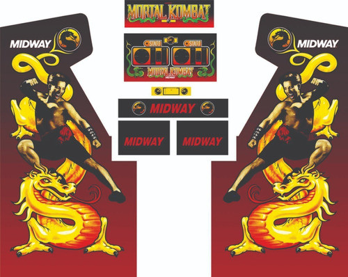 Kit Adesivo Arcade Mortal Kombat 0