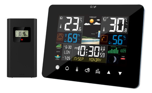 Higrotermógrafo Sem Fio Com Sensor Meteorológico E Poste 0