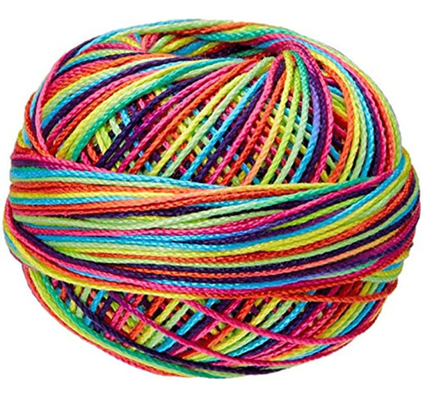 Manos Prácticas Lizbeth Cordonnet Cotton 3 Rainbow Splash 0