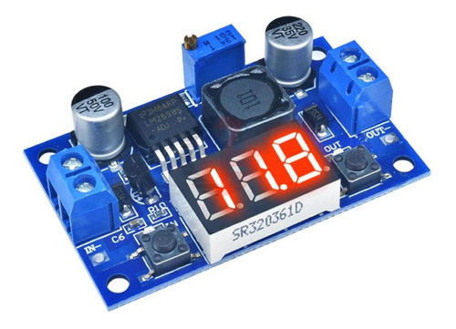 Step Down Dc-dc 1,25-37v 3a Lm2596 Voltimetro Con Pantalla 0