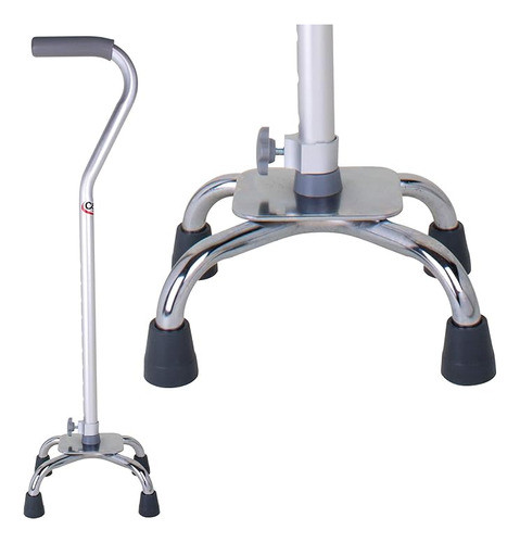 Baston Cuadruple Carex De Aluminio Altura Ajustable 0