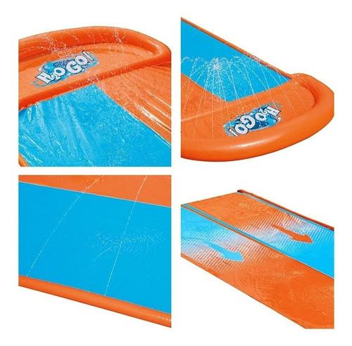 Pista Deslizadora D Agua Bestway H2o Doble Slider 549 Cm Tts 0