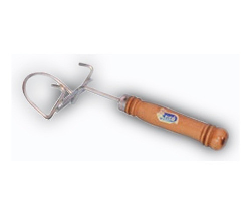 Saca Molde Gancho Agarradera Para Pizza Asadera Mango Madera 0