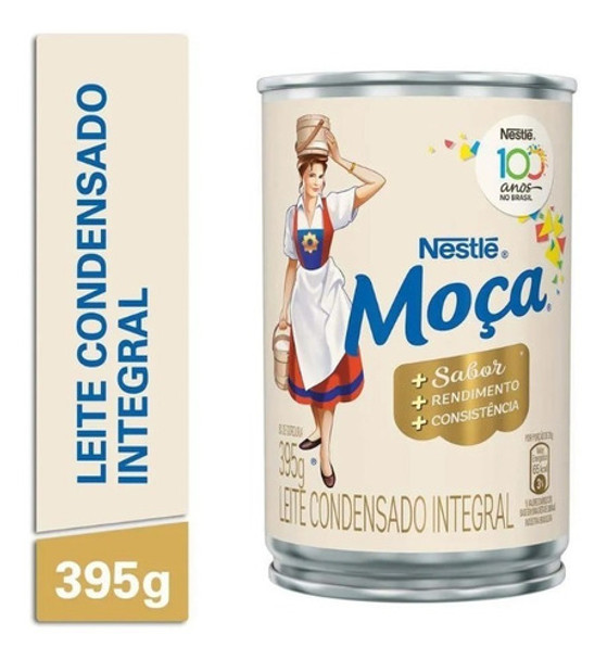 Leite Condensado Moça Nestlé Lata 395g 0