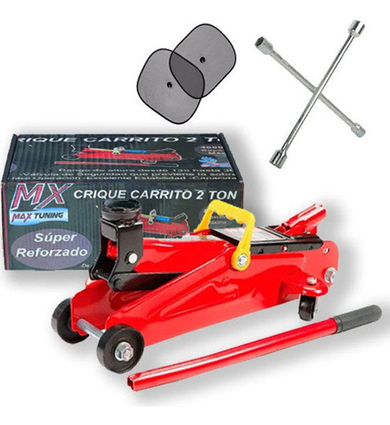 Crique Gato Hidraulico Carrito Auto 2tn + Llave Cruz Parasol 0