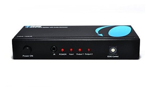 El Divisor Hdmi Orei Hda-102ir 1x2 Con Extractor De Audio Ad 0