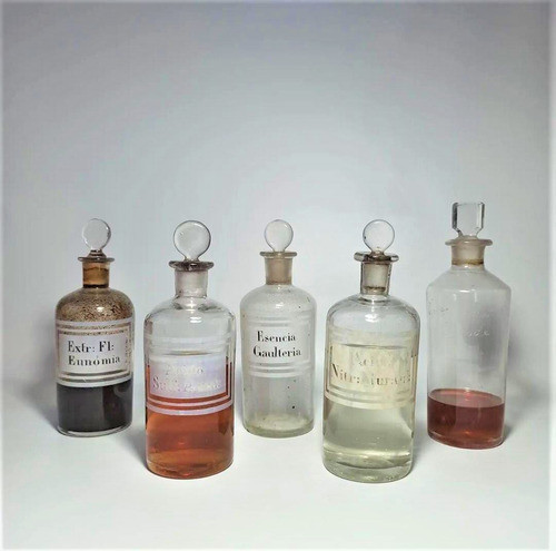 Colección De Antiguos Frascos De Farmacia! 0
