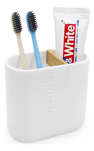 Soporte Para Cepillo De Dientes De Bamb, Desmontable Para Un 0