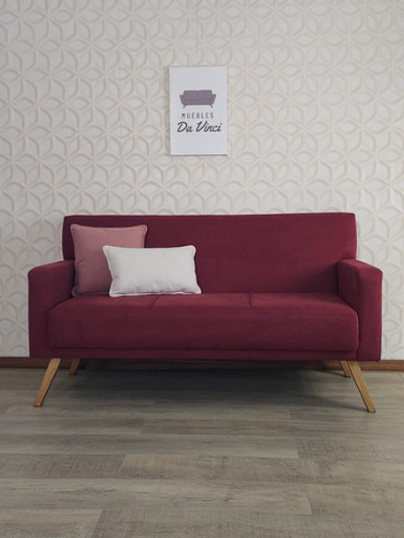 Sofá  Sillón 3 C. Madera Maciza Fabricación Tela A Elección 0