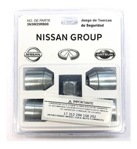 Tuercas De Seguridad Antirrobo Originales Nissan March 0