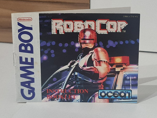 Manual Jogo Robocop Gameboy Original Nintendo 0