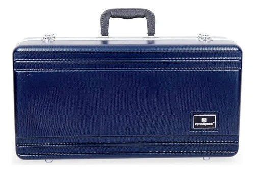 Crossrock Rectangular Blue Abs Molded Hard Shell Trumpet Cas 0
