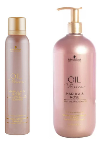 Kit Shampoo Y Mousse Marula & Rose Oil Ultime Schwarzkopf 0 Kit Shampoo Y Mousse Marula & Rose Oil Ultime Schwarzkopf 0