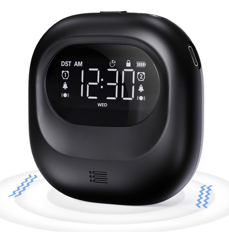 Pplee Reloj Despertador Vibratorio Fuerte Para Adultos Que D 0