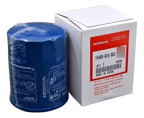 Filtro Oleo - Honda Civic 2016 2017 2018 0