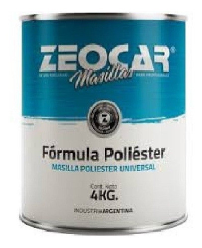 Masilla Poliester Zeocar X 4 Kg 0