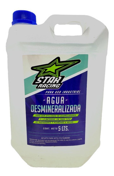 Agua Destilada Desmineralizada X 5 Litros 0