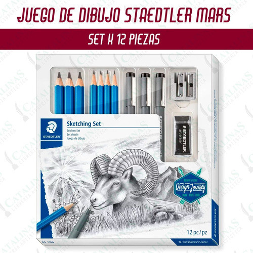 Juego De Dibujo Staedtler Estuche Con 12 Piezas Microcentro 0