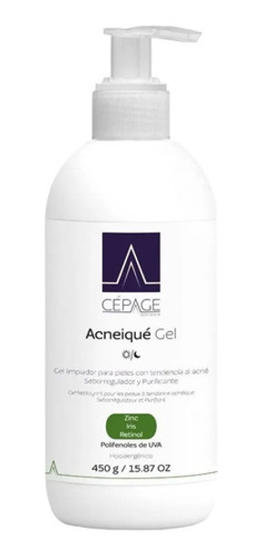 Cepage Acneiqué Gel Limpiador Purificante Para Pieles Grasas 0