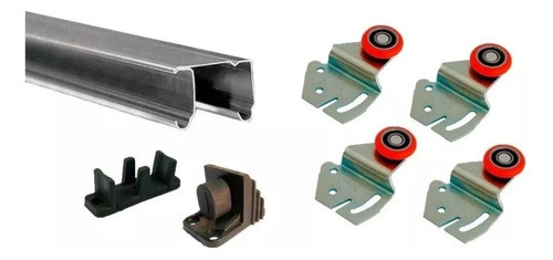 Kit Herrajes Placard Ducasse Ducloset Simple 3 Mts 2 Puertas 0