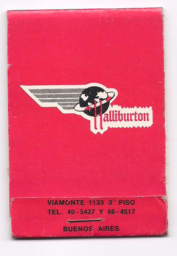 Antigua Publicidad De Halliburton Papel Optico Siliconado G4 0