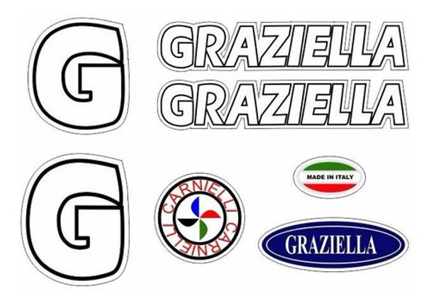 Adesivos Bicicleta Antiga Graziella Modelo 2 - Frete Grátis 0