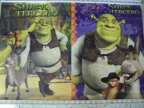 Lote De Posters De Shrek 3 - 2 Unidades 0