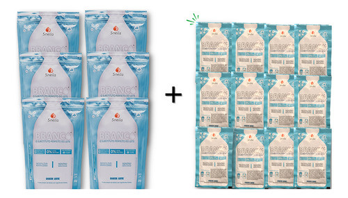 6x Snella Branco 336g Leite 0% Lactose + Meio Pacote Brinde 0