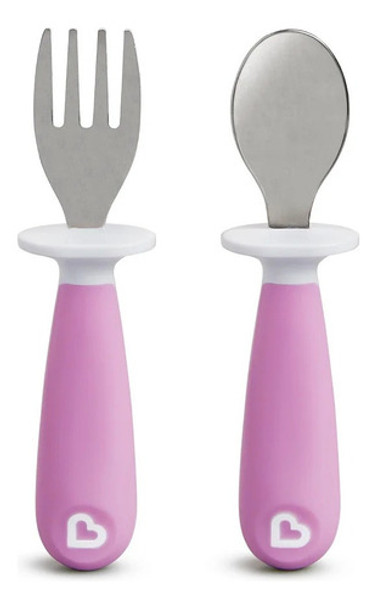 Conjunto De Colher E Garfo Roxo Munchkin 0