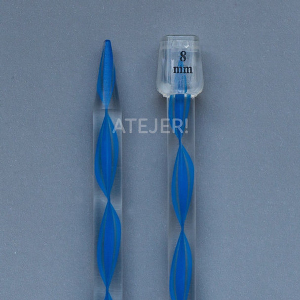 Agujas Tricot De Acrilico Marca Almendra N° 8 X Par 0 Agujas Tricot De Acrilico Marca Almendra N° 8 X Par 0