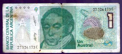 Billete 1 Un Austral 0
