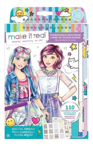Cuaderno De Diseño De Modas. Sueño Digital. Make It Real 0
