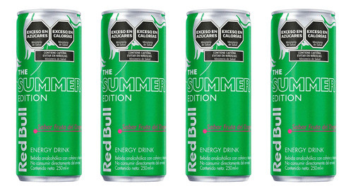 Red Bull Summer Edition Energizing Drink Pack X4 Units 250ml