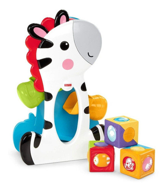Fisher Price Zebra Com Blocos Surpresa - Mattel 0