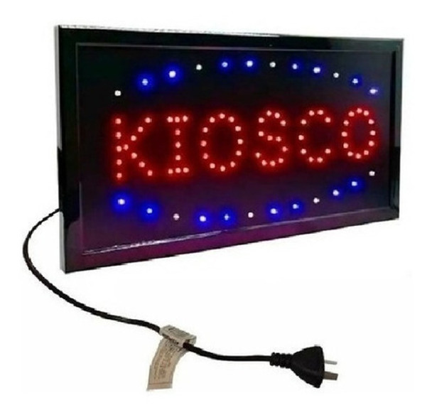 Cartel Luz Led Kiosco 48x25cm Alta Luminosidad 220v Local 0