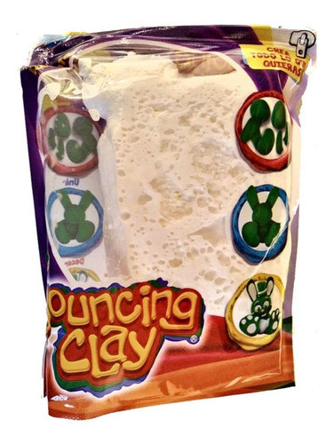 Masa Para Modelar Boucing Clay Color Blanco 0