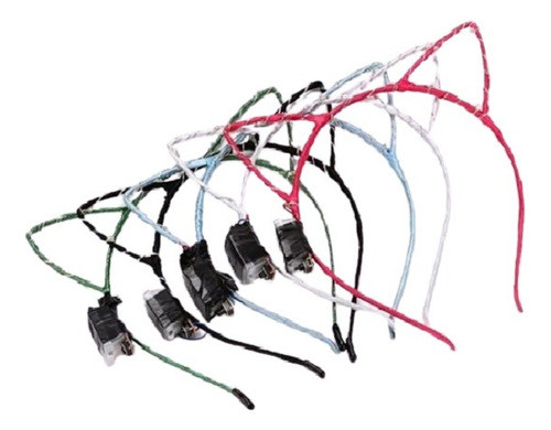 12 Vinchas  Led Con Orejas De Gato Cotillón- Silverled 0