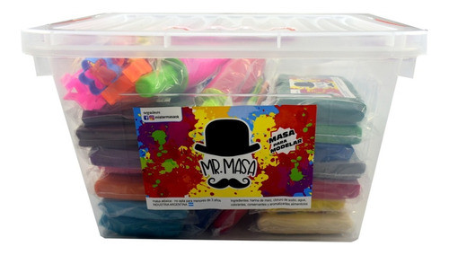 Mega Valija Mr Masa Para Modelar Plastilinas Infantil Full 0