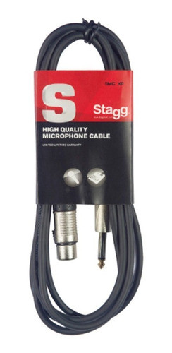 Cable Línea 10 Metros Canon Plug Stagg Negro Xlr Micrófono 0