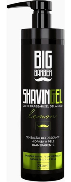 Shaving Gel De Barbear Big Barber 750ml Limão Pezinho Barba 0