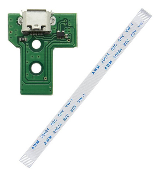 Placa + Flex De Carga Compatible Con Ps4 Modelo Jds-030 0
