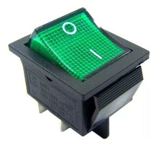 5 Peças - Chave Gangorra Kcd4-201n 4t 16/20a 250v Verde 0