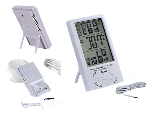 Digital Lcd Termómetro De Interior Al Aire Libre Higrómetro 0