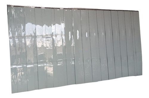 Cortina Pvc Standard Cinza 0,90(l) X 2,10(a)  Frete Gratis 0