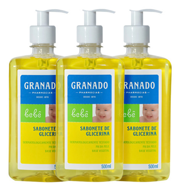 Kit Granado Bebê Glicerina Tradicional - Sabonete Líquido (3 0 Kit Granado Bebê Glicerina Tradicional - Sabonete Líquido (3 0