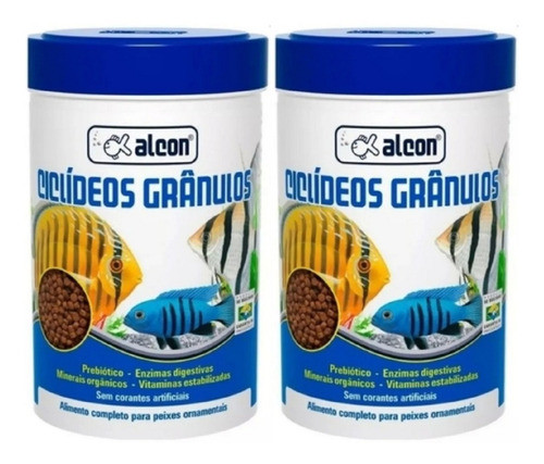Ração Ciclideos Gran 130g Alcon Kit 2 Unidade 0